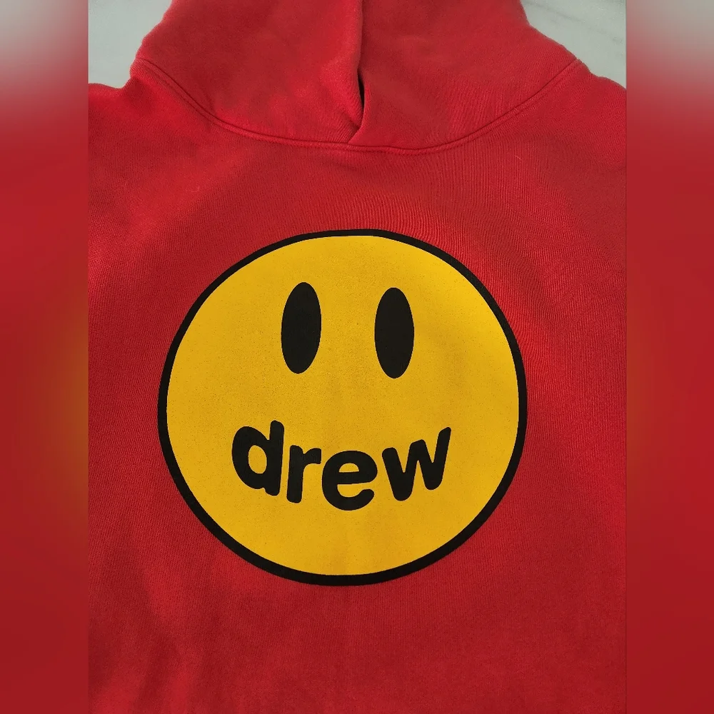DREW HOUSE RED HOODIE -hooded sweatshirt like new. Hard to‎ find - Picture 2 of 6